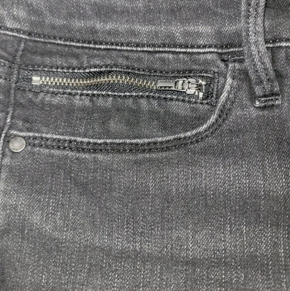 Athleta SculpTek Skinny Jeans Womens 4 Carbon Black Zip Ankle Stretch Mid Rise - Picture 13 of 15